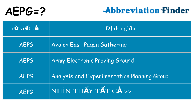 aepg hiện những gì đứng cho