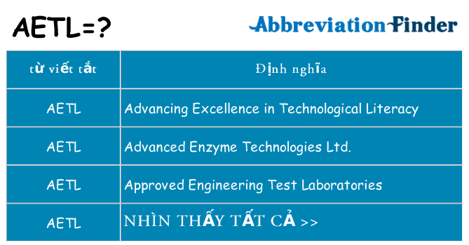 aetl hiện những gì đứng cho
