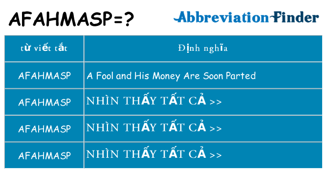 afahmasp hiện những gì đứng cho