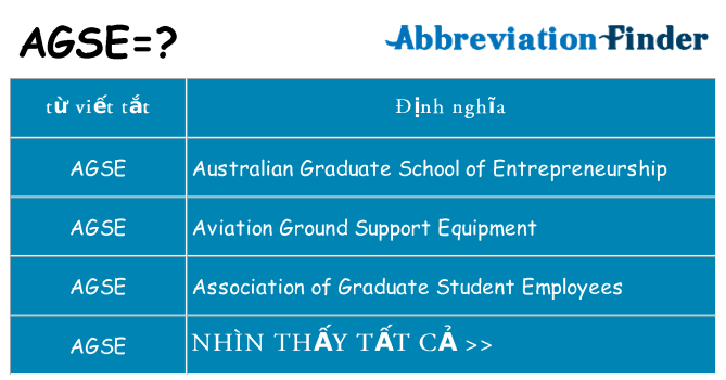agse hiện những gì đứng cho