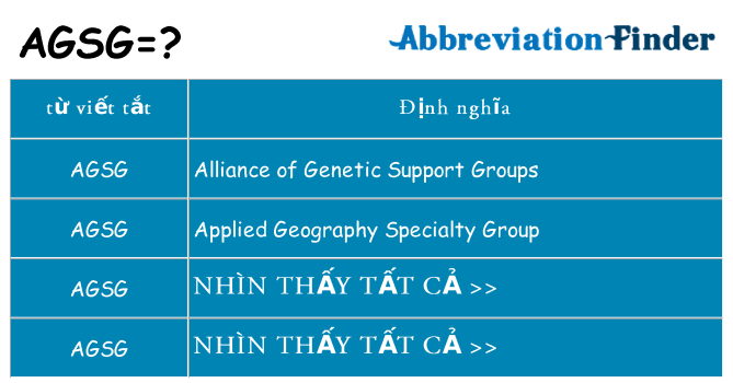 agsg hiện những gì đứng cho