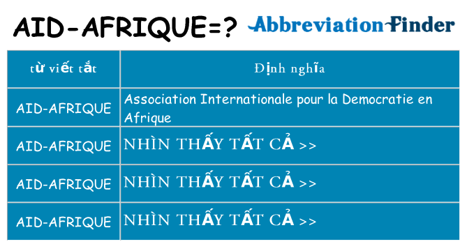 aid-afrique hiện những gì đứng cho