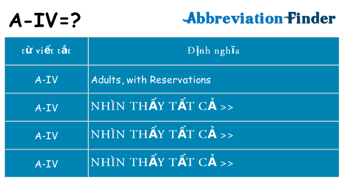 a-iv hiện những gì đứng cho