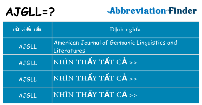 ajgll hiện những gì đứng cho