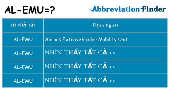 al-emu hiện những gì đứng cho