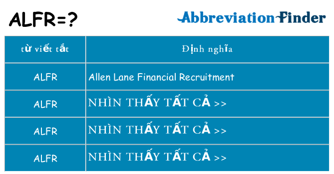 alfr hiện những gì đứng cho