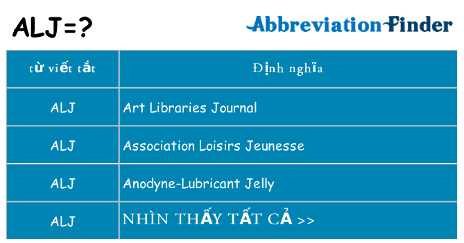 alj hiện những gì đứng cho
