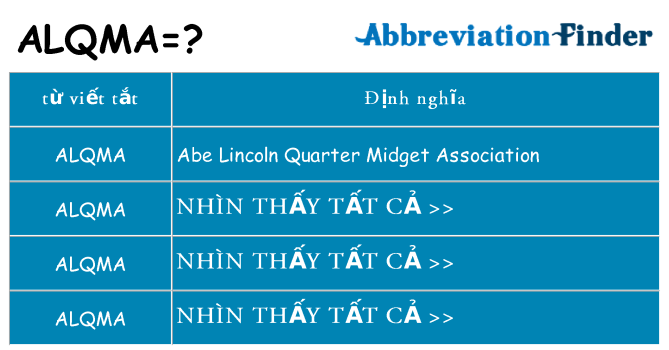alqma hiện những gì đứng cho