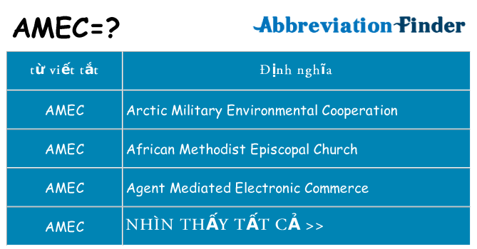amec hiện những gì đứng cho