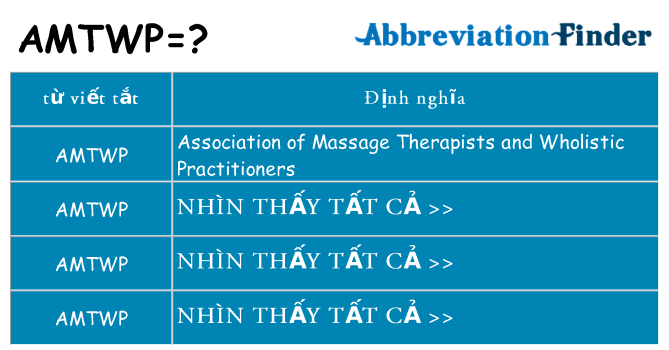 amtwp hiện những gì đứng cho