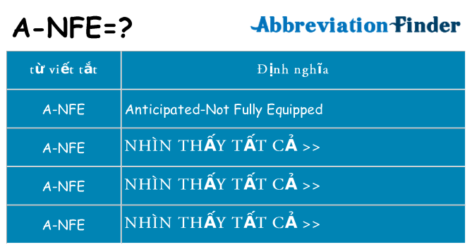 a-nfe hiện những gì đứng cho