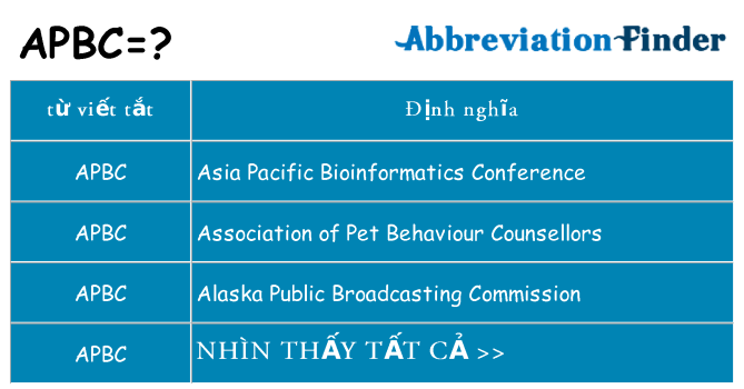 apbc hiện những gì đứng cho