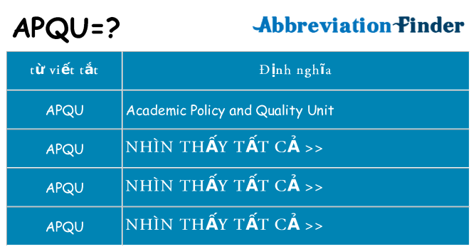 apqu hiện những gì đứng cho