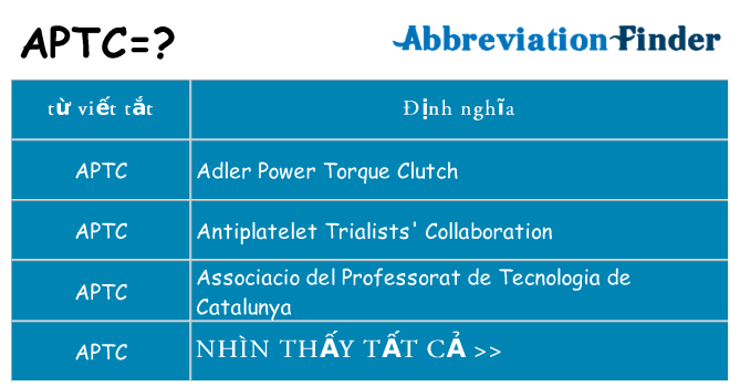 aptc hiện những gì đứng cho