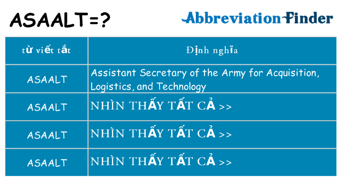 asaalt hiện những gì đứng cho