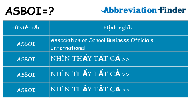 asboi hiện những gì đứng cho