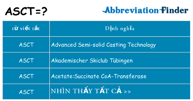 asct hiện những gì đứng cho