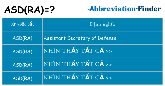 asdra hiện những gì đứng cho