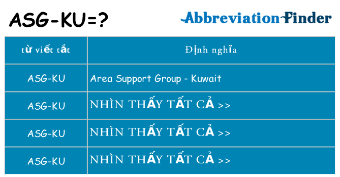 asg-ku hiện những gì đứng cho