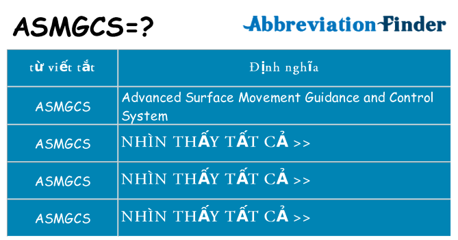 asmgcs hiện những gì đứng cho