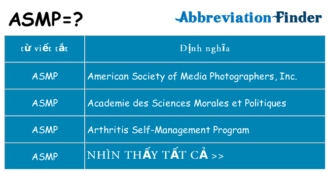 asmp hiện những gì đứng cho