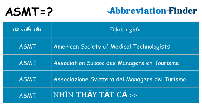 asmt hiện những gì đứng cho