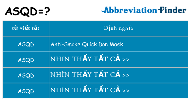 asqd hiện những gì đứng cho