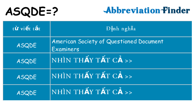 asqde hiện những gì đứng cho