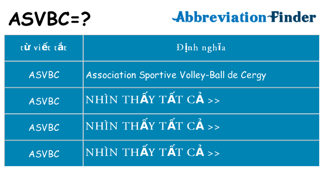 asvbc hiện những gì đứng cho