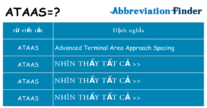 ataas hiện những gì đứng cho