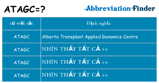 atagc hiện những gì đứng cho