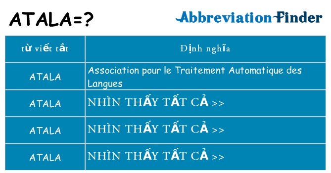 atala hiện những gì đứng cho