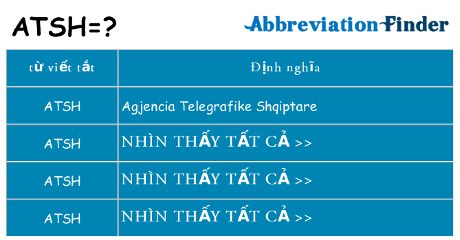 atsh hiện những gì đứng cho