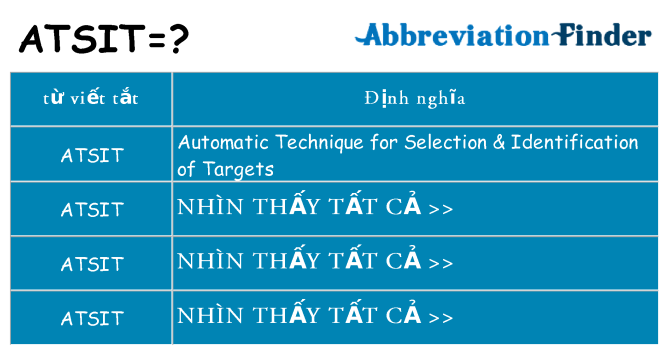 atsit hiện những gì đứng cho