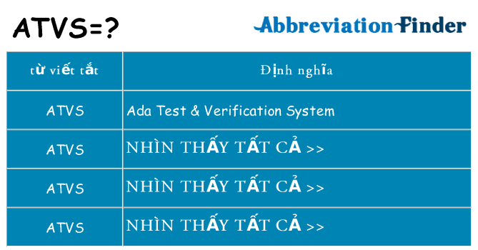 atvs hiện những gì đứng cho