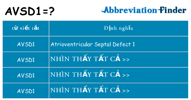 avsd1 hiện những gì đứng cho