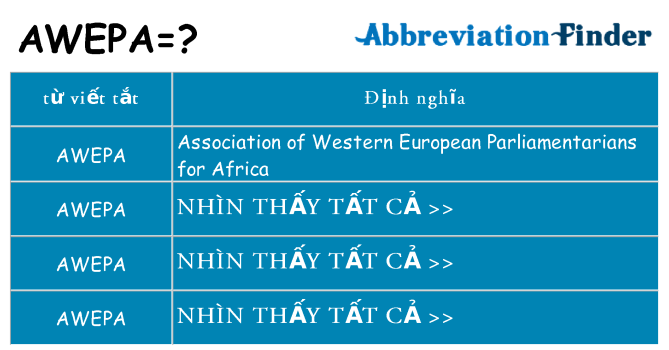 awepa hiện những gì đứng cho