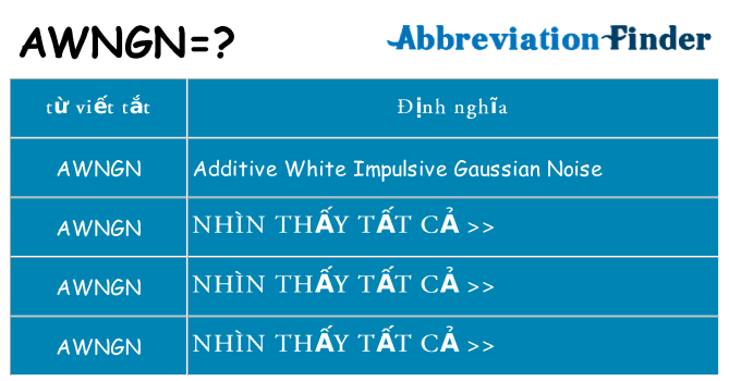 awngn hiện những gì đứng cho