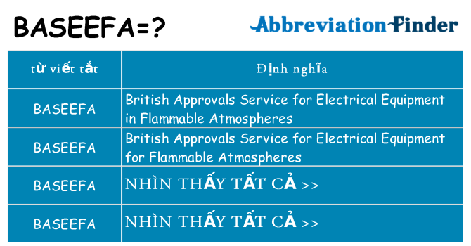 baseefa hiện những gì đứng cho