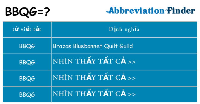 bbqg hiện những gì đứng cho
