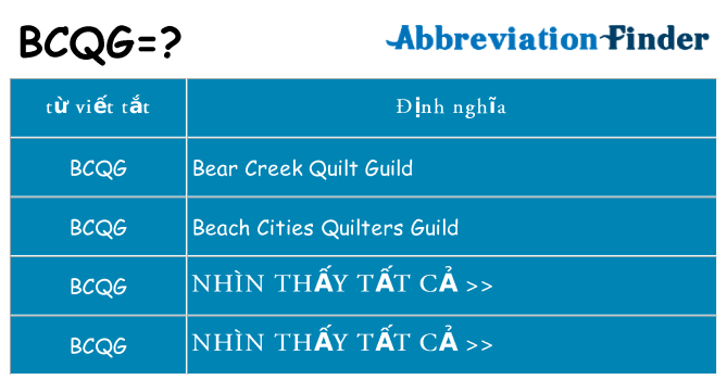 bcqg hiện những gì đứng cho