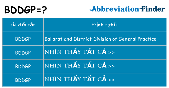 bddgp hiện những gì đứng cho