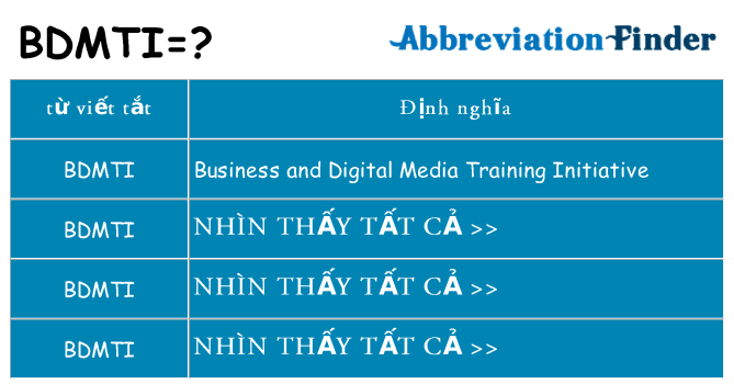 bdmti hiện những gì đứng cho