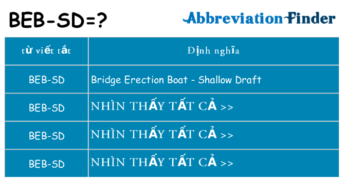 beb-sd hiện những gì đứng cho