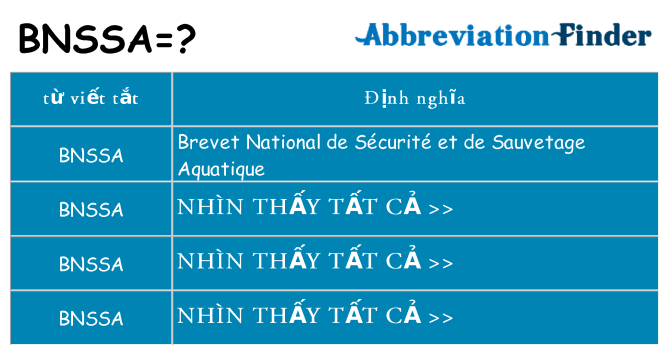 bnssa hiện những gì đứng cho