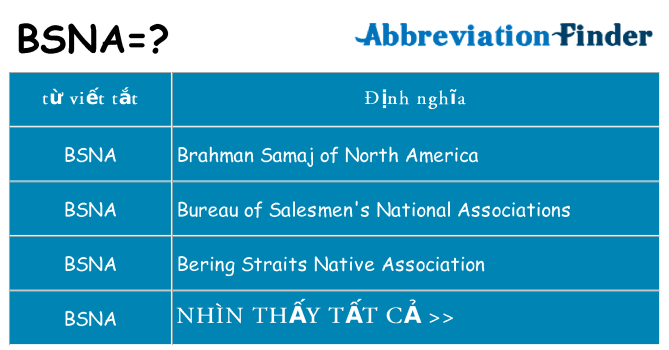 bsna hiện những gì đứng cho