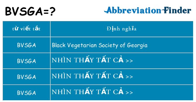 bvsga hiện những gì đứng cho