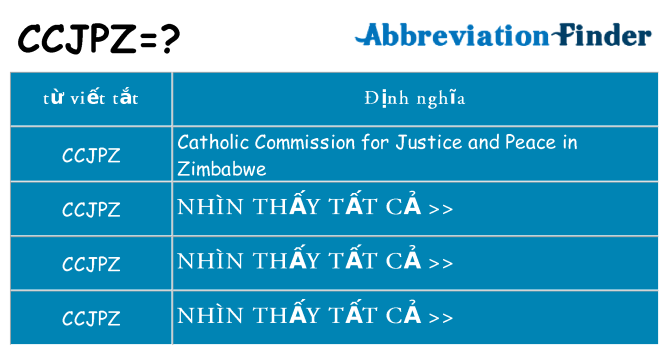 ccjpz hiện những gì đứng cho