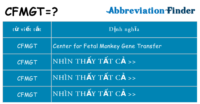 cfmgt hiện những gì đứng cho