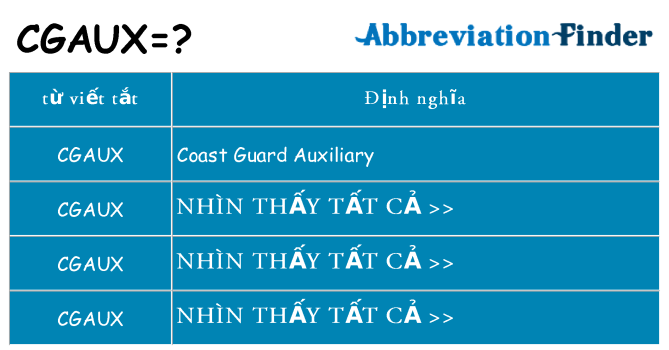cgaux hiện những gì đứng cho